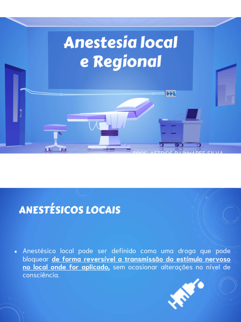 Anestesia Local: Tipos e Mecanismos | PDF | Medicina Clínica ...