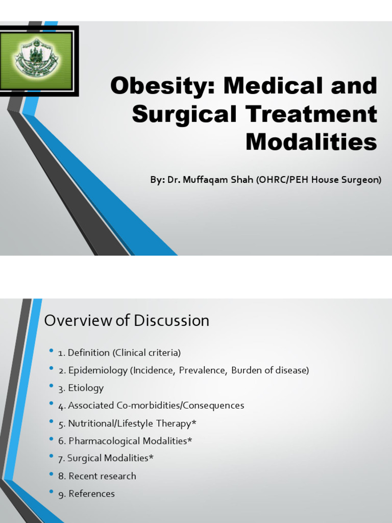 Obesity: Medical and Surgical Treatment Modalities | PDF | Adipose ...