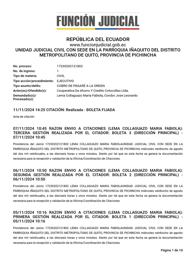 Expel 17230202121802 23517120 30122024 | PDF | Demanda judicial | Ley ...