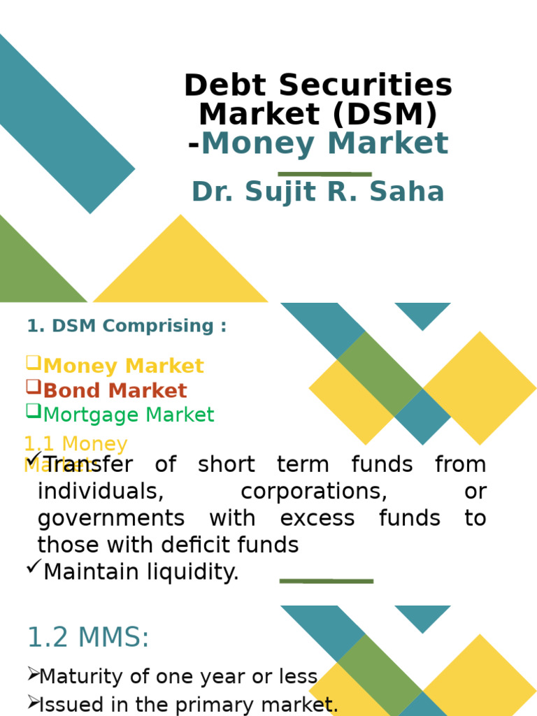 Overview of Money Market Securities | PDF | Repurchase Agreement ...