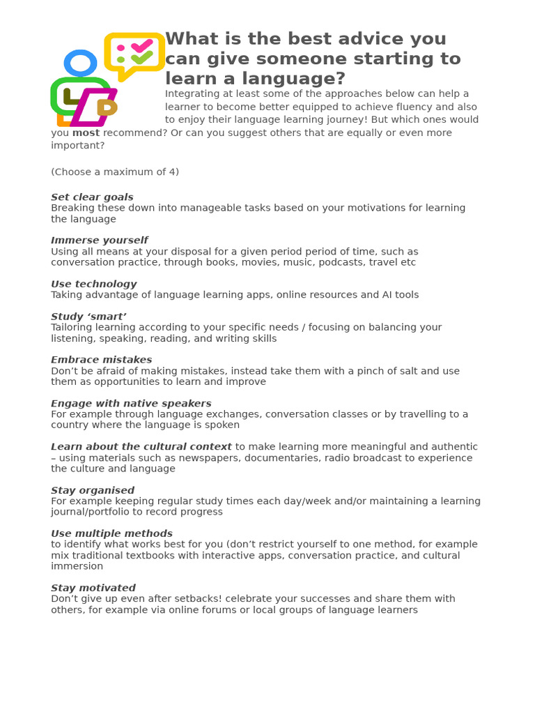 Language Learning Tips for Beginners | PDF