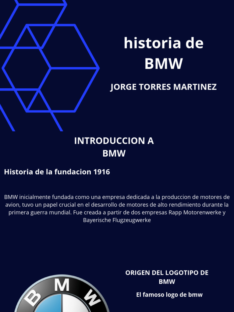 Historia de BMW | PDF | BMW | Fabricantes de automóviles