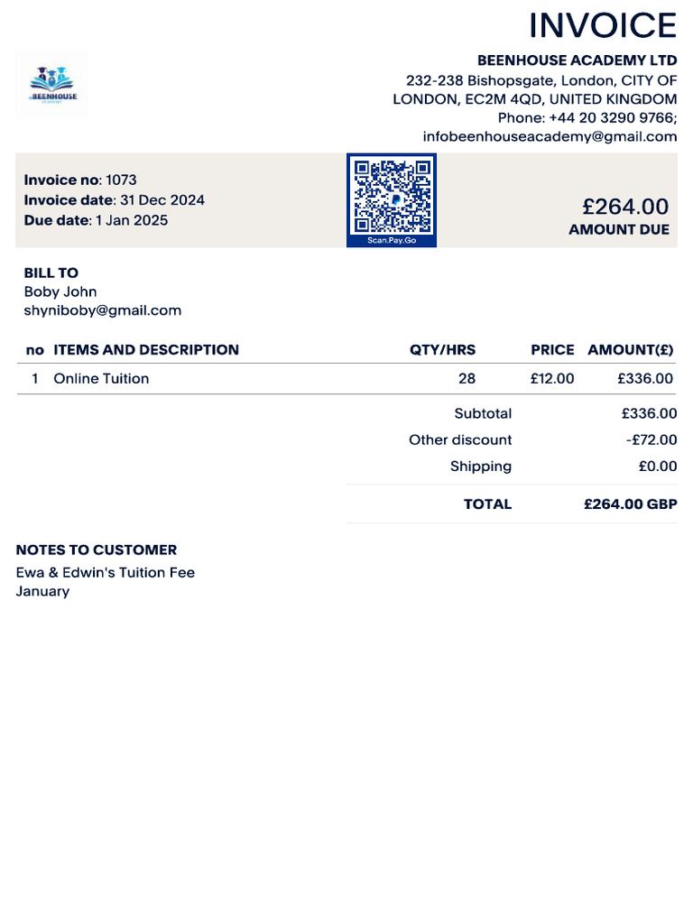 Ewa & Edwin's Tuition Fee | PDF