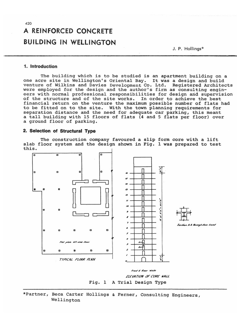 Structural Design of Wellington Apartment | PDF | Beam (Structure ...