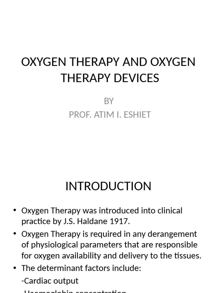 Oxygen Therapy Devices Explained | PDF | Clinical Medicine | Medical ...
