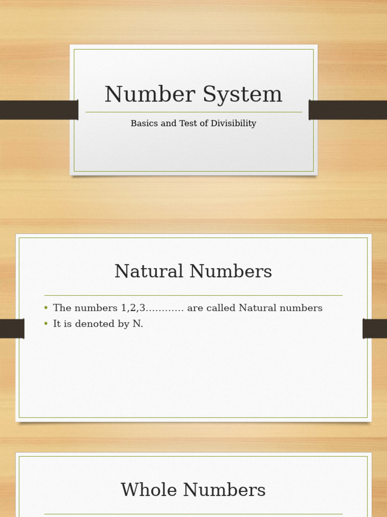 Number System and Divisibility Rules | PDF | Numbers | Integer