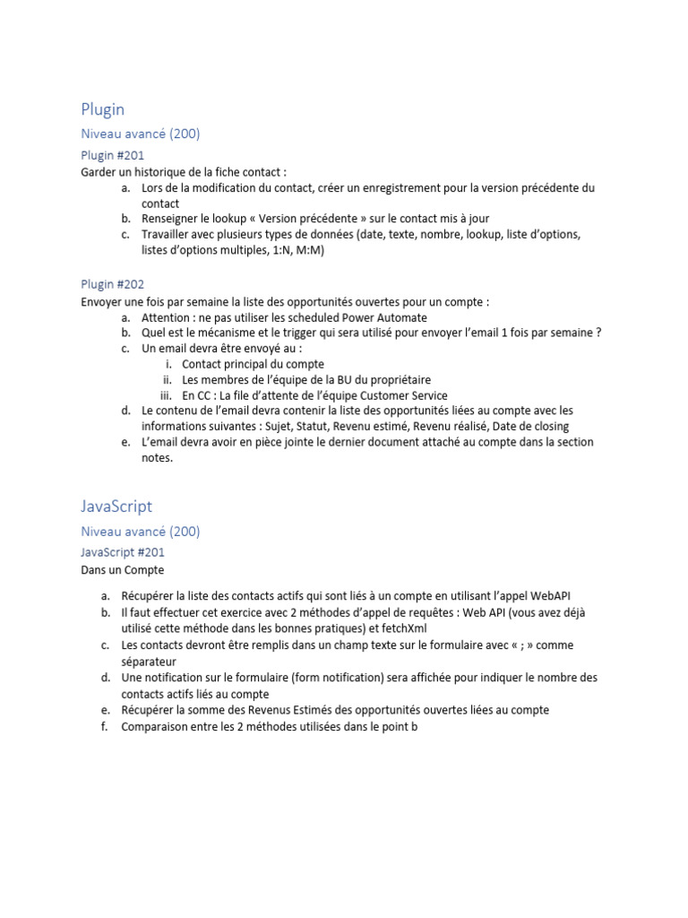 Plugins et JavaScript avancés pour CRM | PDF | Hypertexte | Internet