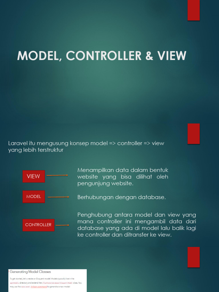 Struktur MVC di Laravel untuk Pemula | PDF