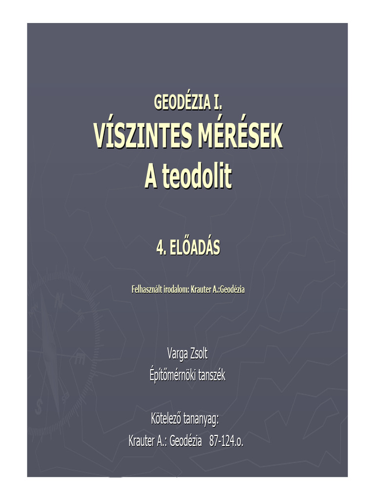 GEODÉZIA I - 4 - 2011új | PDF