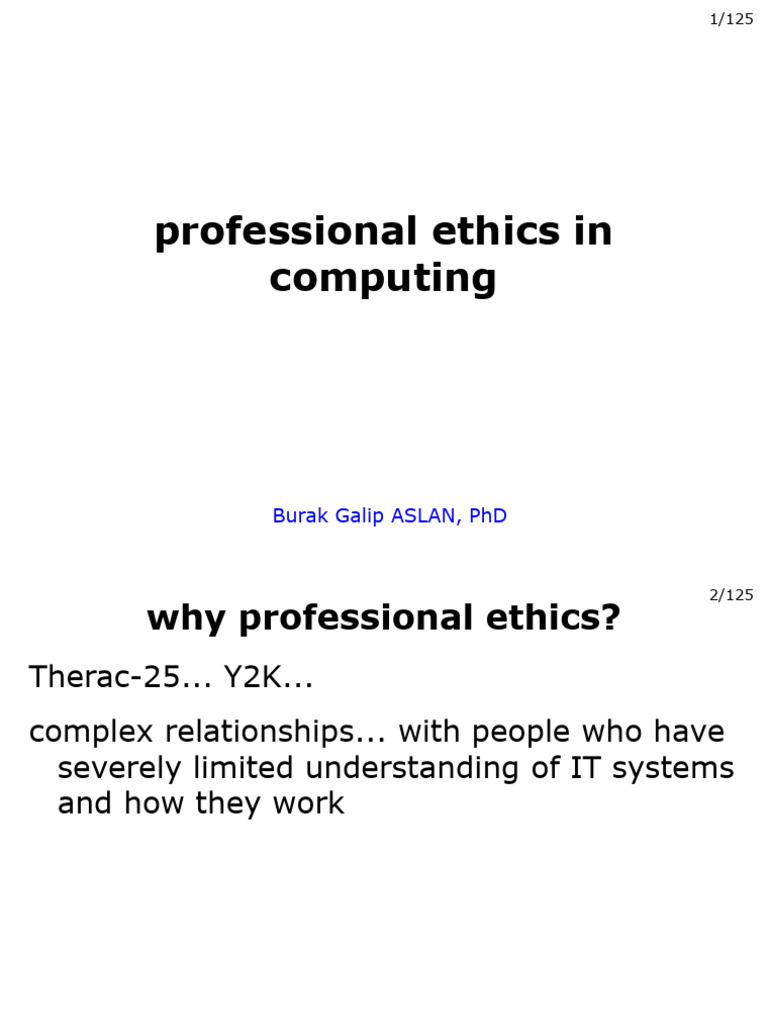 Professional Ethics in Computing | PDF | Employment | Space Shuttle ...