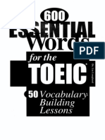 600 Essenilal Words for Toeic Test