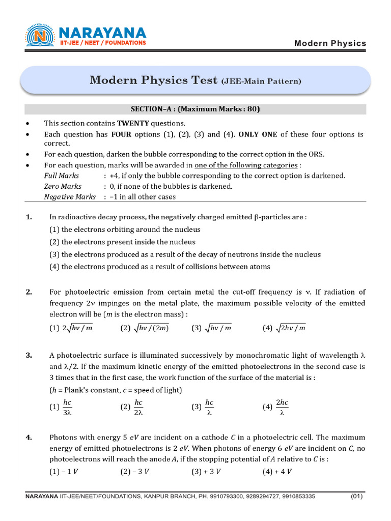 Modern Physics Overview and Concepts | PDF