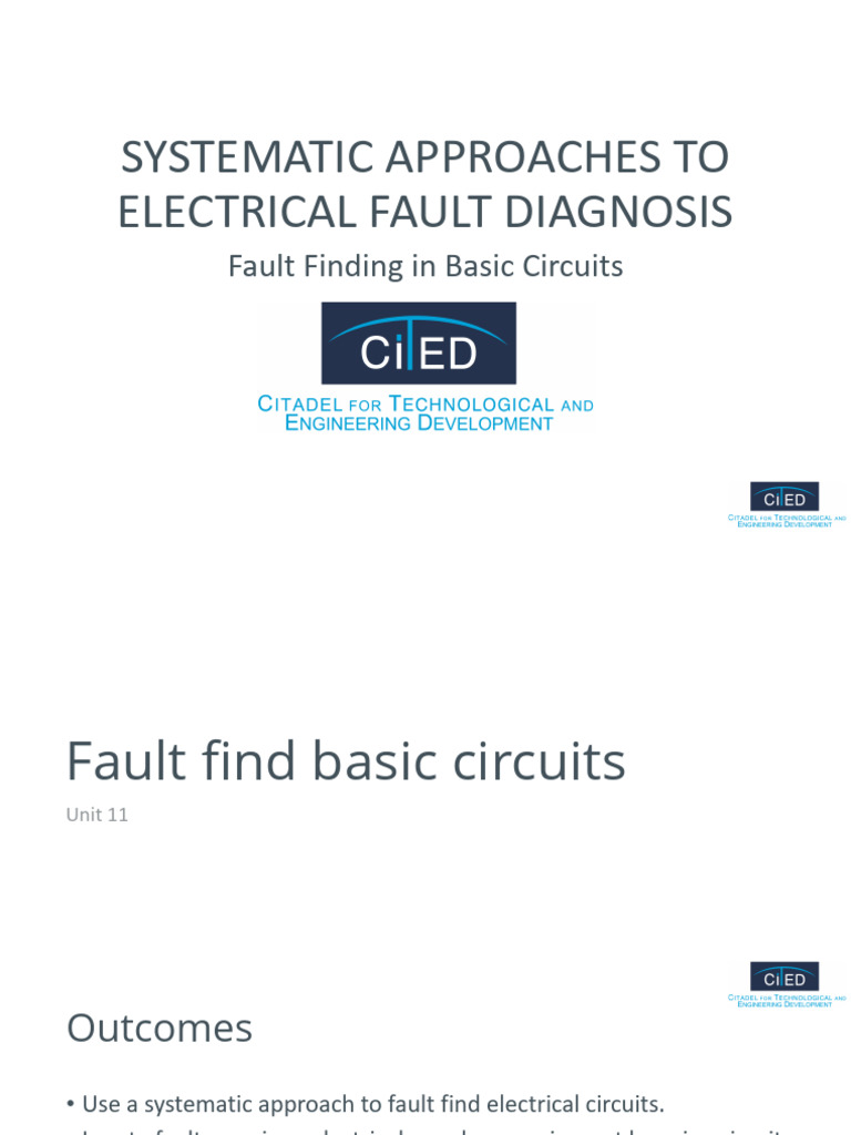 Systematic Electrical Fault Diagnosis | PDF | Electromagnetism ...