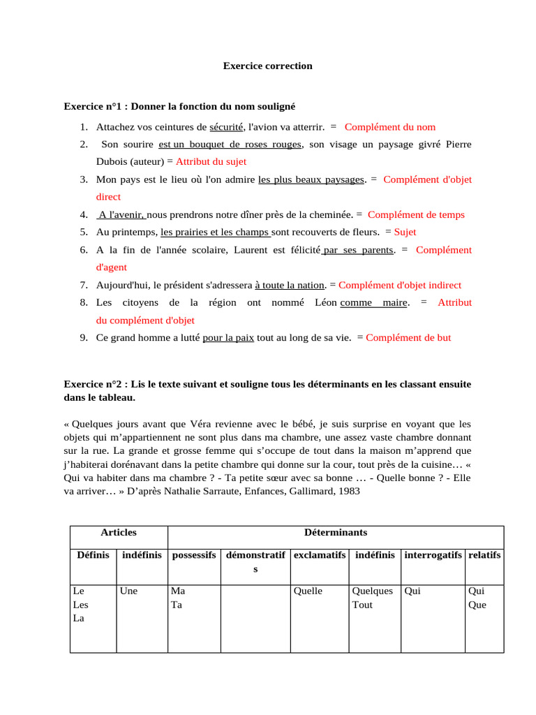Correction Des Exercices Séance 2 | PDF