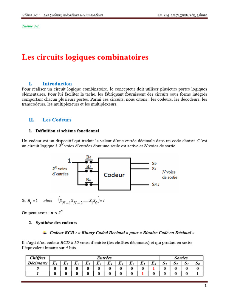 Codeurs, Décodeurs et Transcodeurs | PDF | Ingénierie informatique