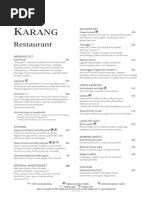 Plataran Senayan Menu Overview | PDF | Cuisine | Foods