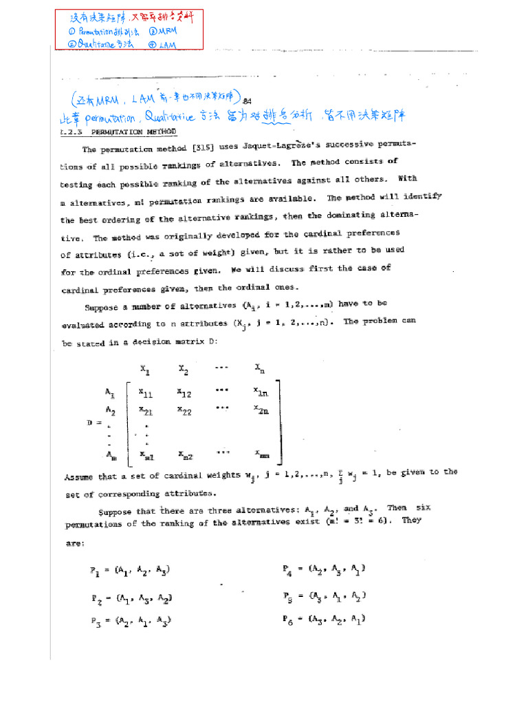 Overview of QUALIFLEX Method | PDF | Applied Mathematics | Algorithms