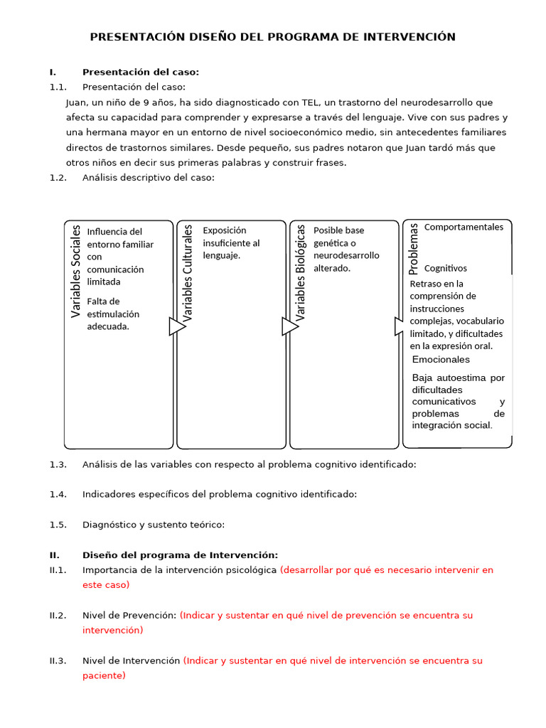 Presentación Diseño Del Programa de Intervención 2024 - 20 | PDF | Las ...