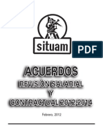 Acuerdos Firmados Revisión Salarial y Contractual 2012-2014