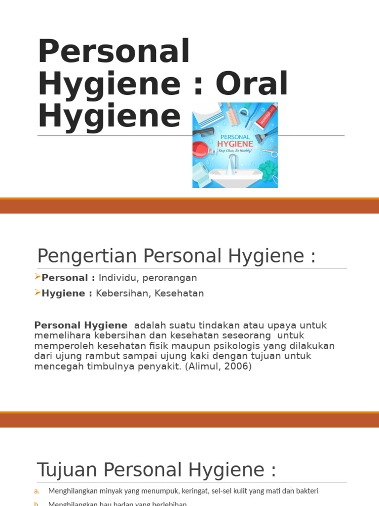 Personal Hygiene | PDF