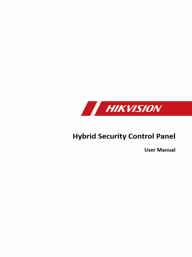 Hikvision AX Hybrid Security Control Panel User Manual | PDF | Computer ...