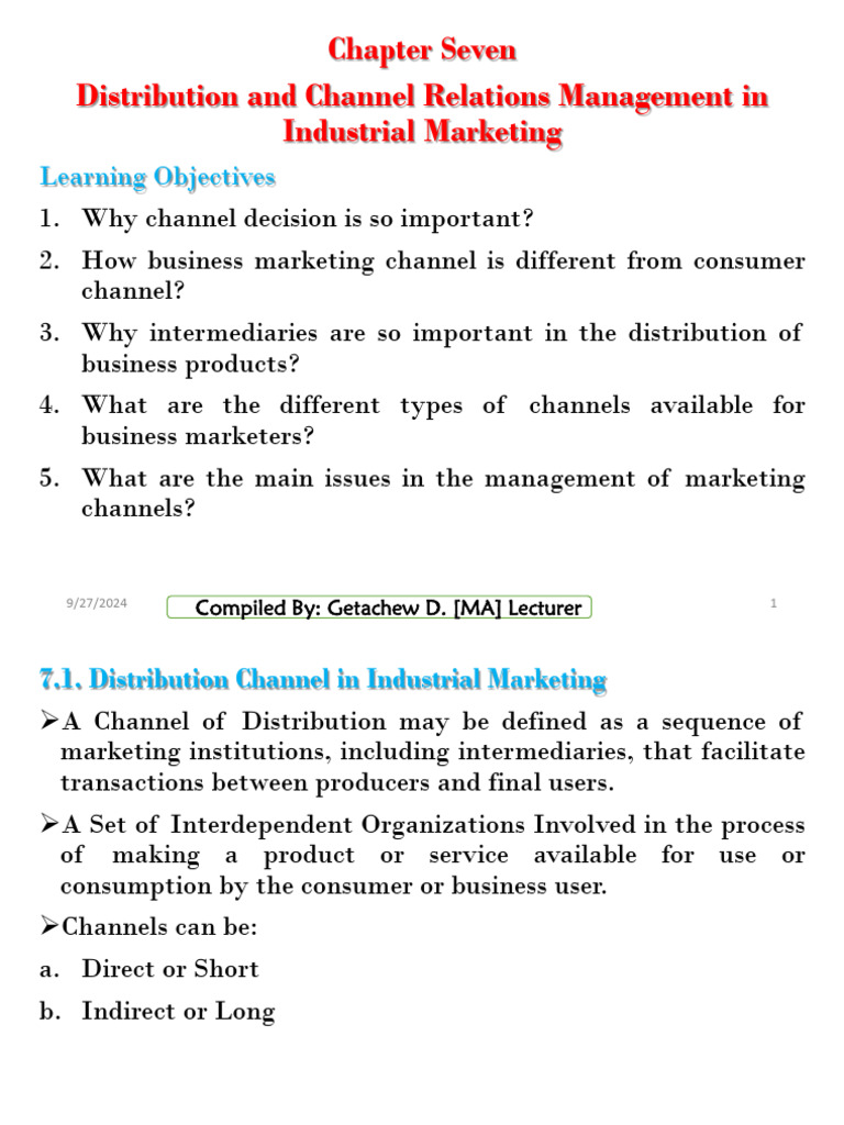 IM Chapter 07 | PDF | Marketing | Sales