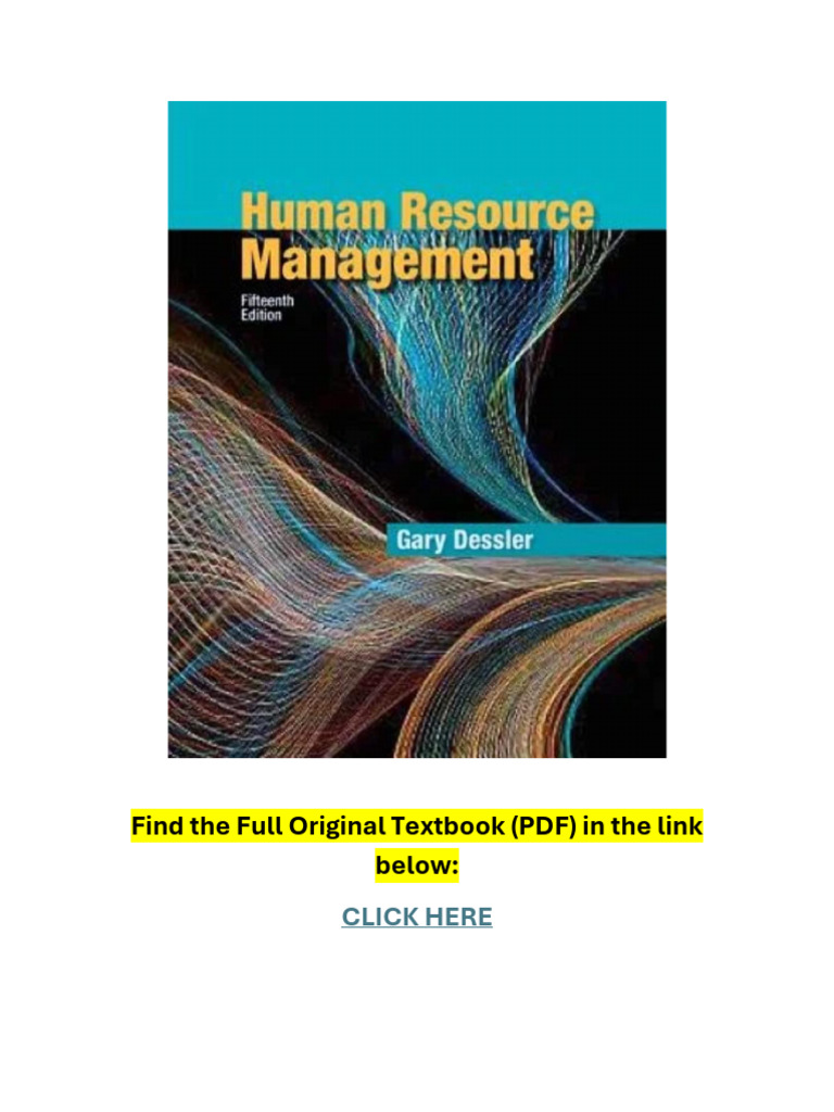 Human Resource Management 15th Edition Textbook Pdf Recruitment