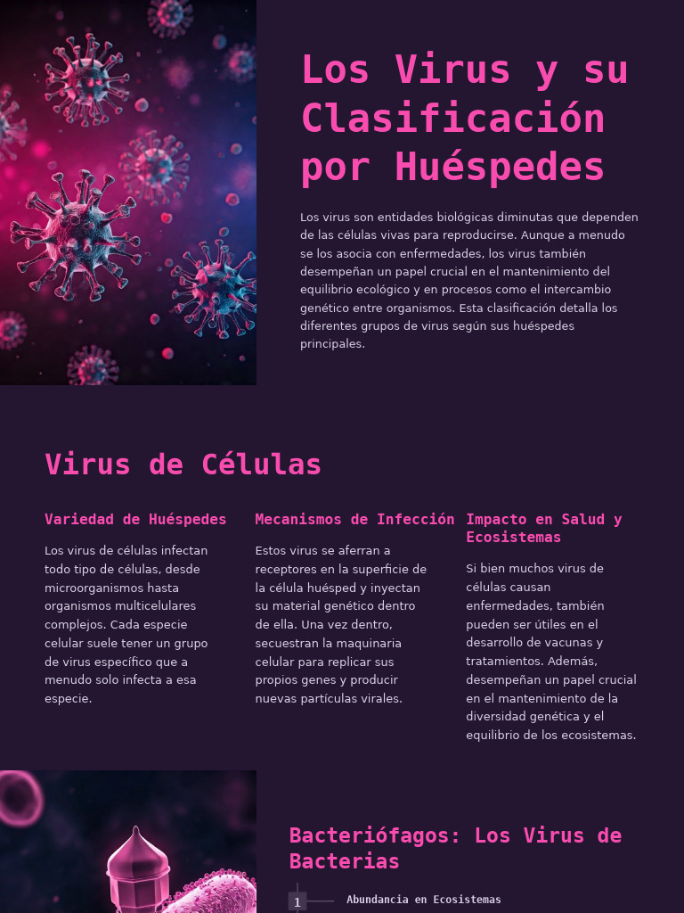 Clasificación de Virus y Móneras | PDF | Virus | Las bacterias