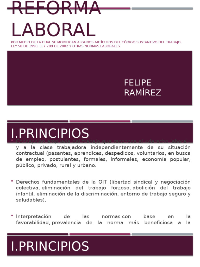 Reforma Laboral: Cambios Clave en Derechos | PDF | Derecho laboral ...