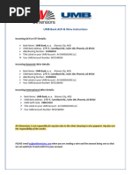 UBS Incoming Wire Transfer Instructions | PDF