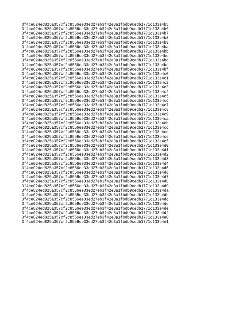 Unique Document Identifiers List | PDF