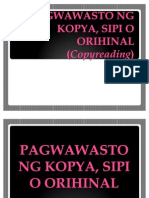 Pagwawasto NG Kopya