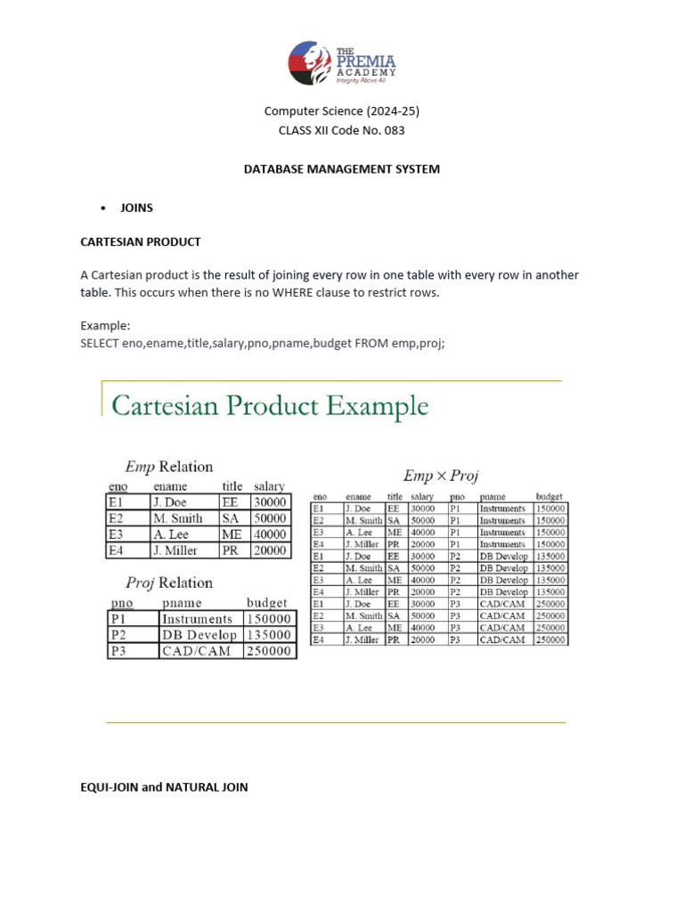 Database management notes 2 pdf table database information