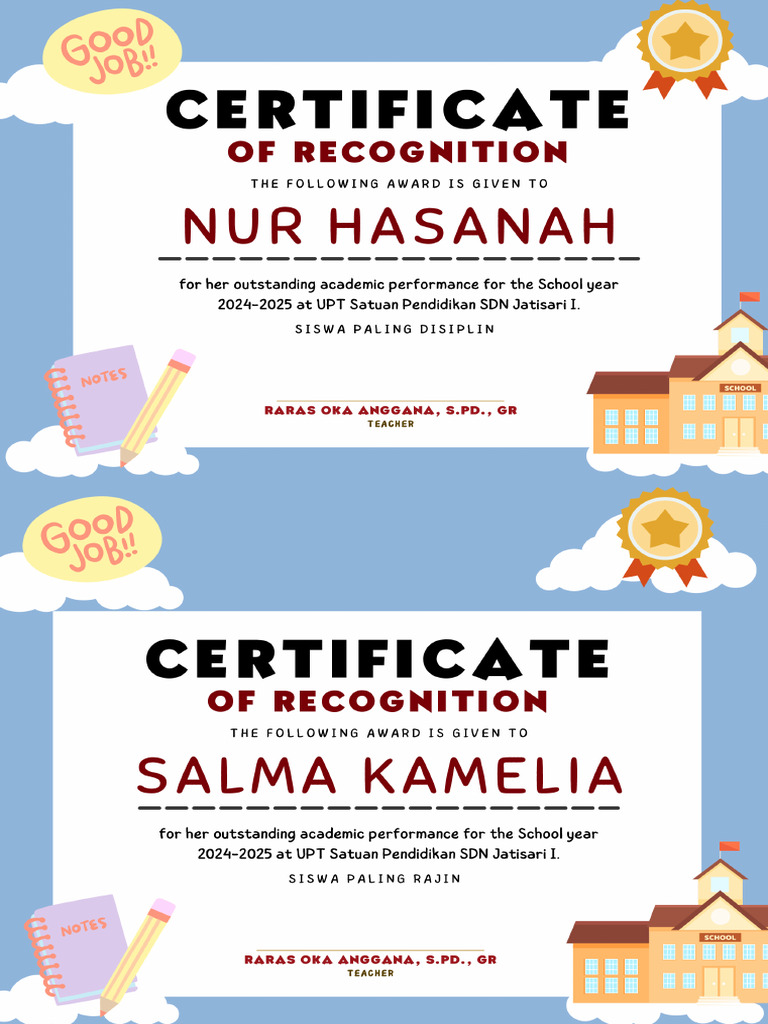 Blue Elegant Modern Certificate of Appreciation Document (210 x 330 mm