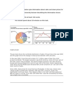 The Chart and Graph Below Give Information About Sales and Share Prices For Coca