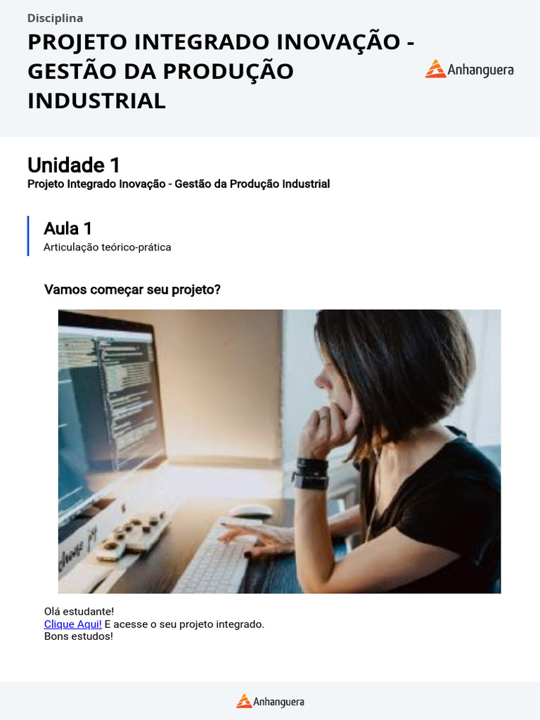 Projeto Integrado: Inovação em Gestão | PDF