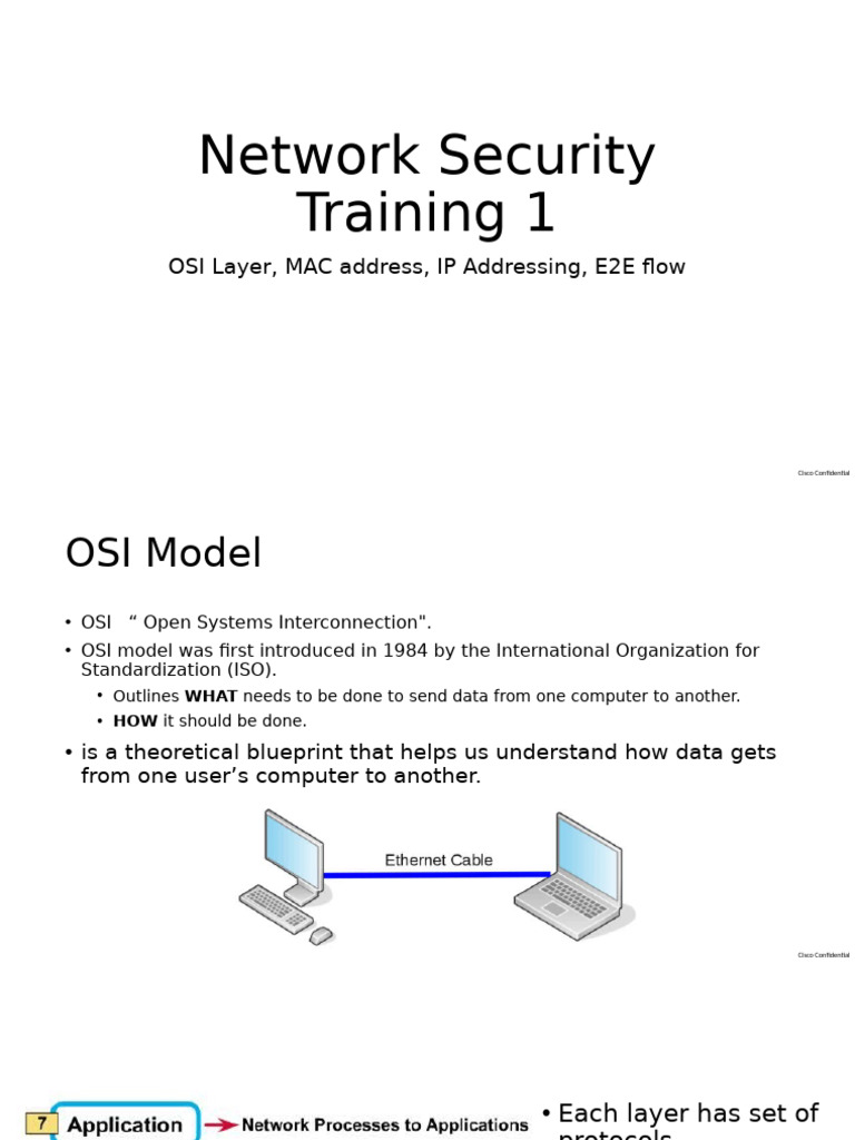 Network Security Training 1 - OSI Layer, MAC Address, IP Addressing ...