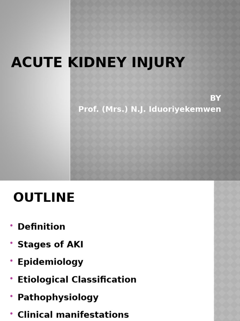 Acute Kidney Injury 2 | PDF | Kidney | Angiotensin