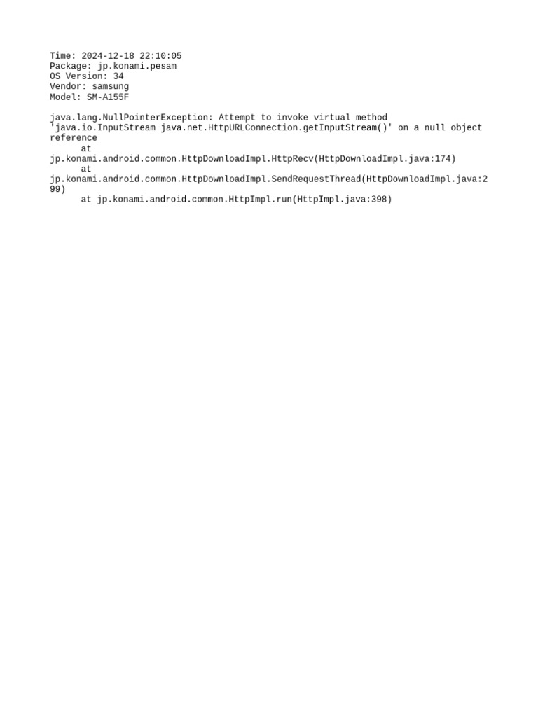 PESAM App Error Log Analysis | PDF