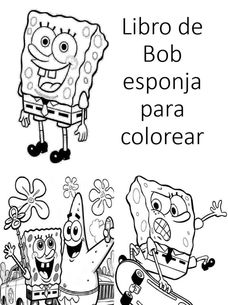 Libro de Bob Esponja para Colorear | PDF