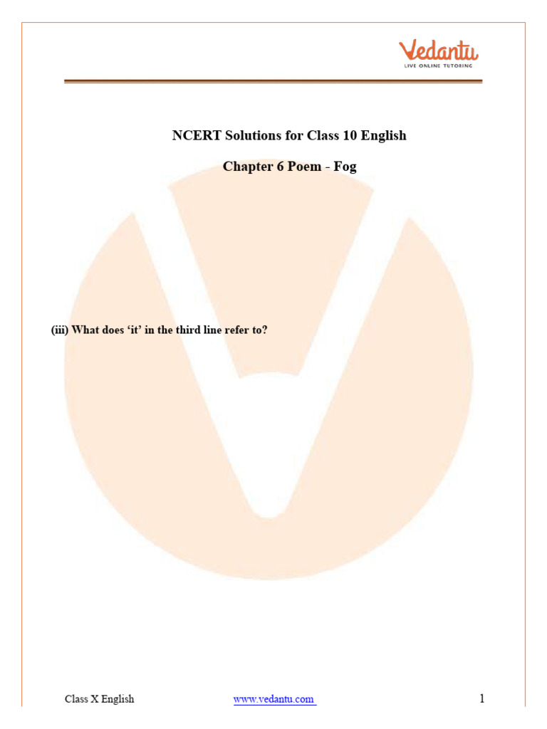 class 10 english textbook pdf first flight chapter 6
