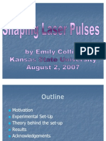 Emily Collier- Shaping Laser Pulses