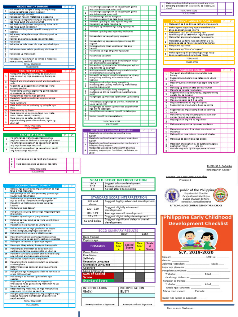 Eccd Checklist Bisaya | PDF