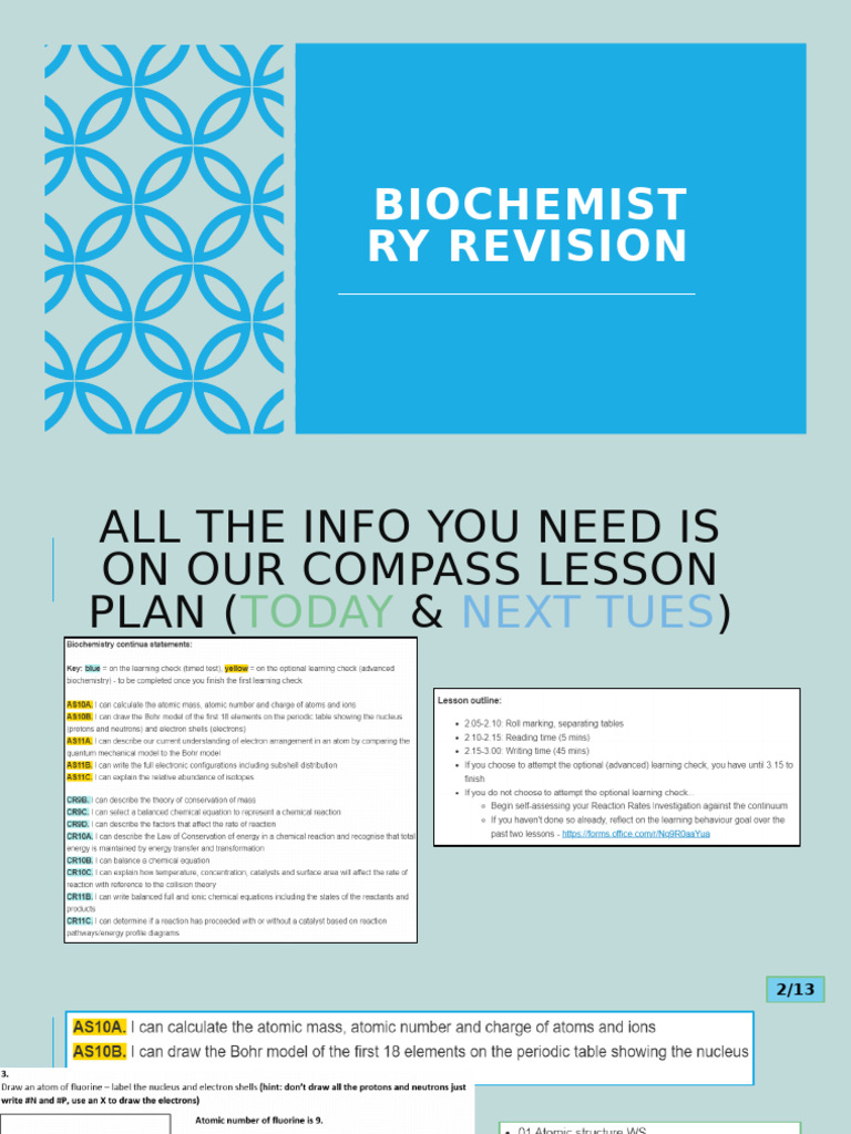 Biochemistry Revision | PDF