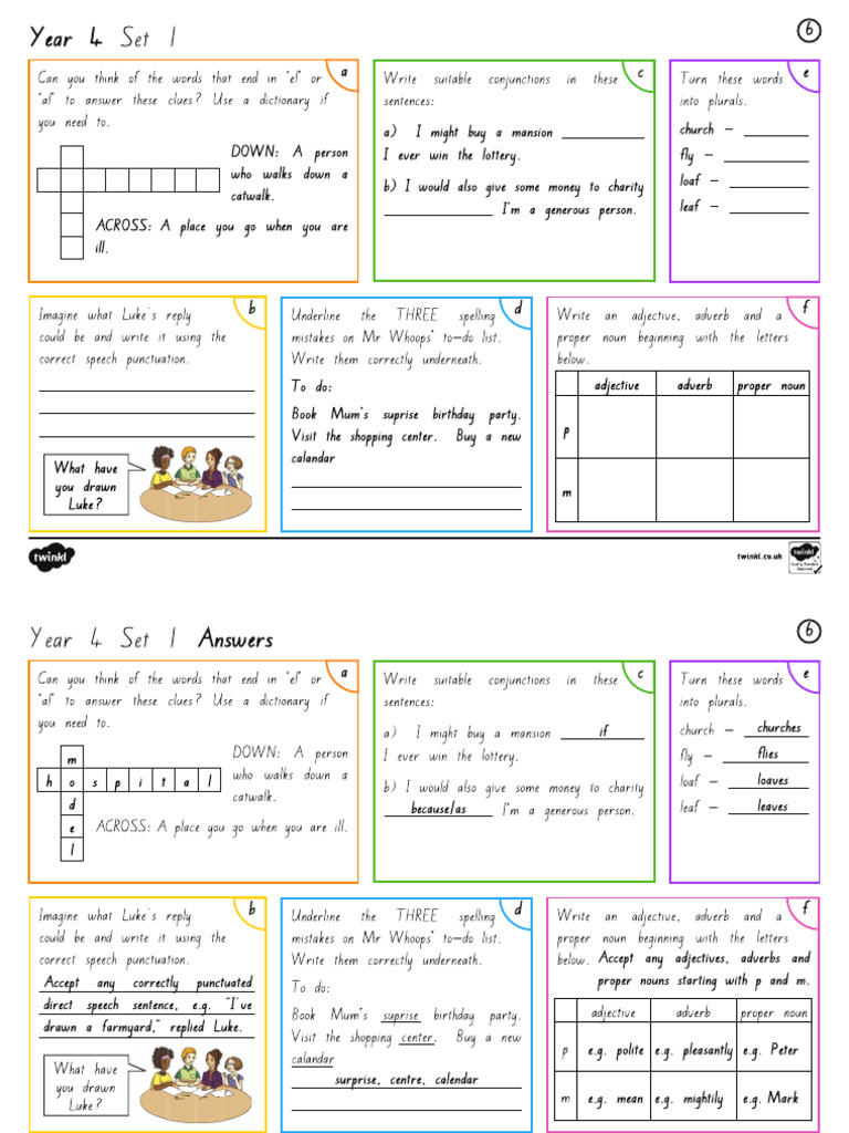 NZ Year 4 Set 1 Spag Mat 6 | PDF