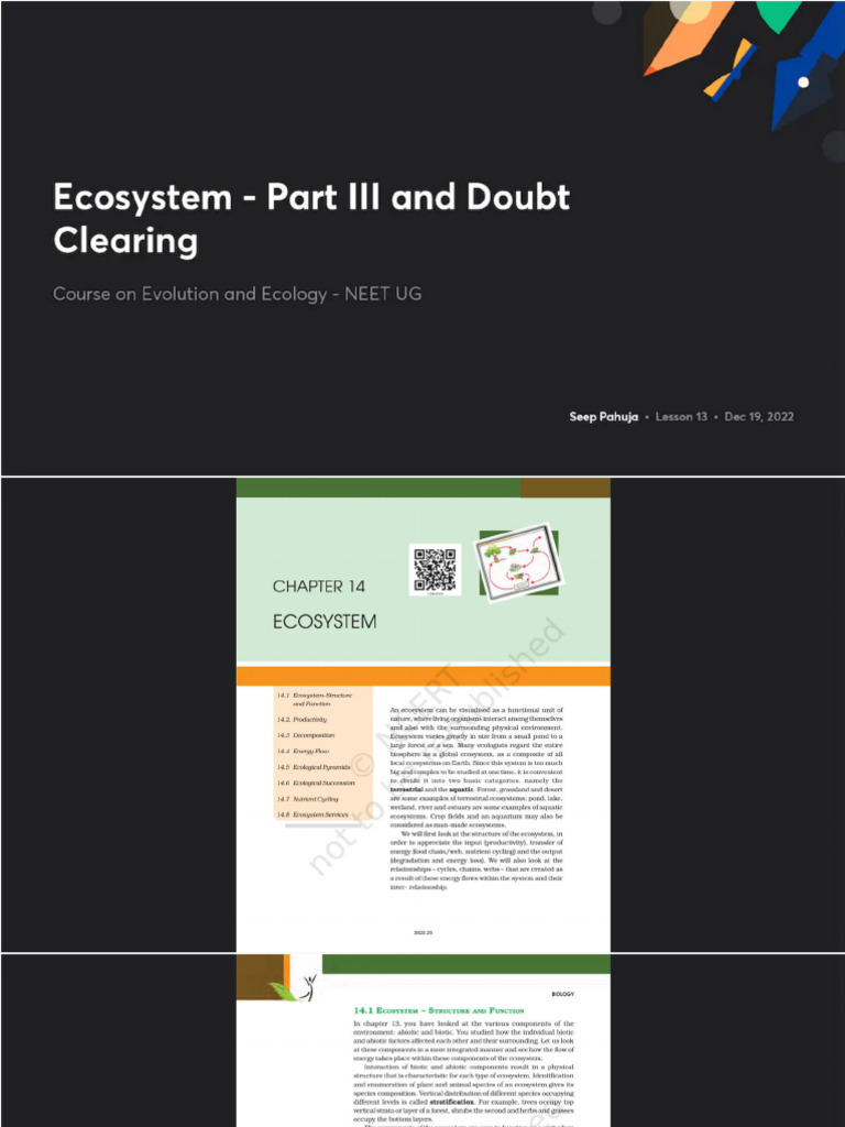 Ecosystem 3 Unacademy | PDF