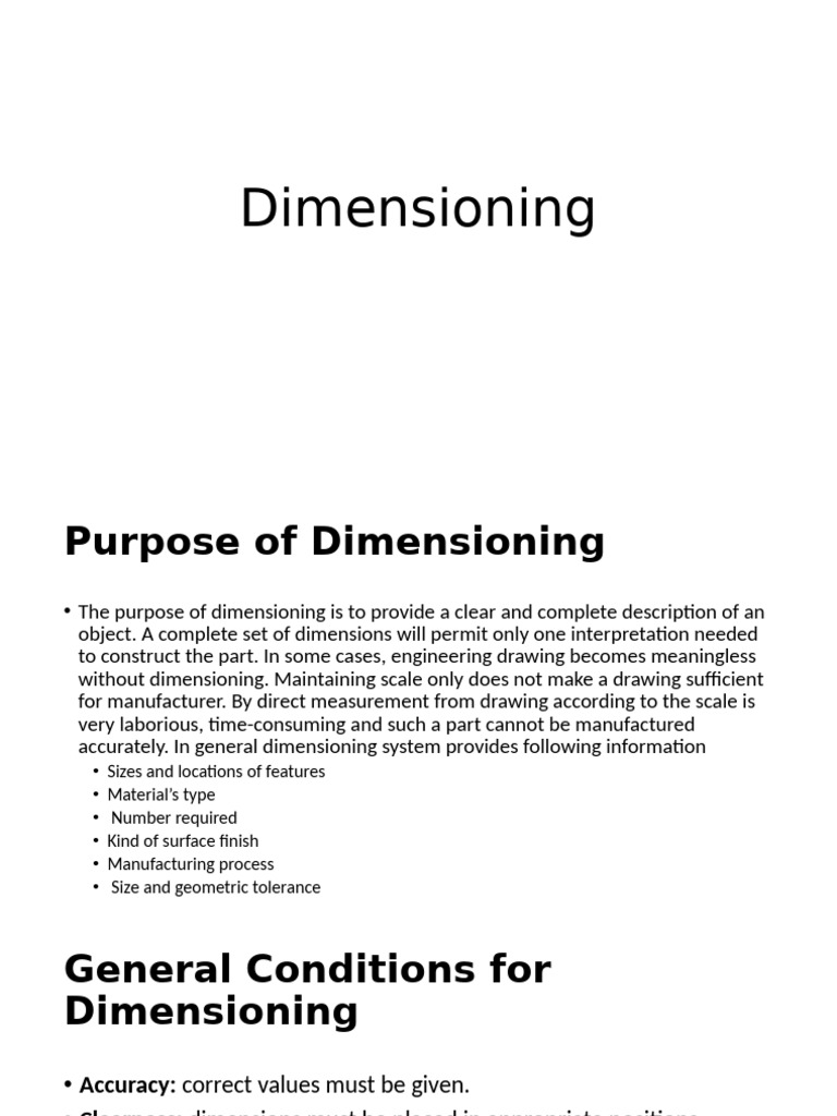 Essential Rules for Dimensioning in Engineering | PDF | Geometry