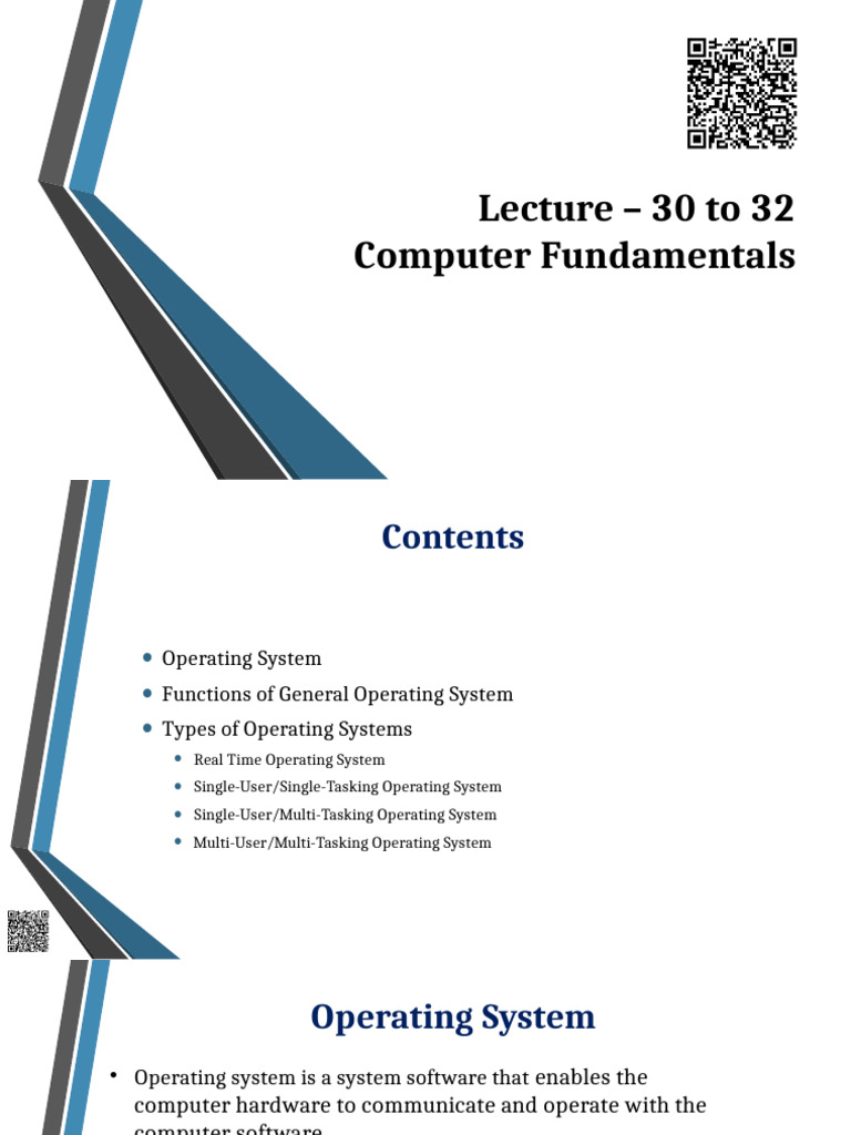 Lecture – 30 to 32 Edited | PDF | Operating System | File System