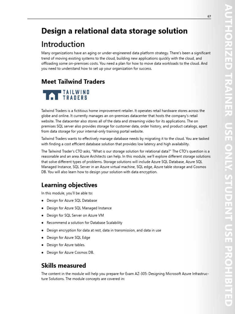 Cloud Relational Data Storage Solutions | PDF