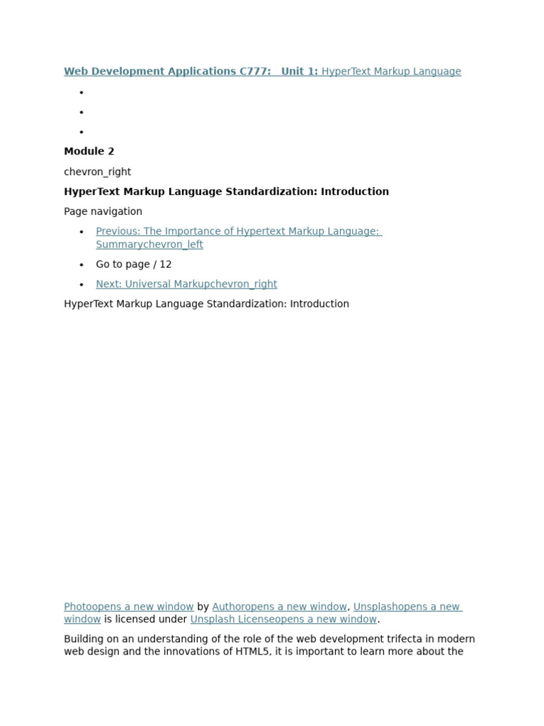 Mod 2 book | PDF | Html5 | World Wide Web